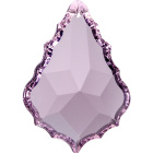 Crystal pendluque 5x3,5cm 1 hole pink (Box)