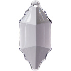Plaqueta de cristal 6,3x3cm 1 taladro color transparente (caja)