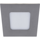 Downlight FRANCO square 1x3W LED 134lm 3000K 120° L.9xW.9xH.0,2cm Satin Nickel