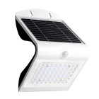 Aplique Solar SOLARIS IP65 4W 500lm LED 3000K+LED trasero 3000K L.14xAn.11,48xAl.21,11cm Blanco