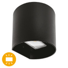 Wall Lamp SABOR IP54 2x4W LED 650lm 4000K 95°L.11xW.9,5xH.11cm Aluminium Black