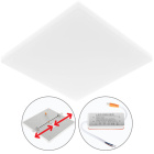 Downlight RUPIA square 1x30W LED 2700lm 4000K 120° L.22xW.22xH.2cm White