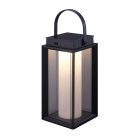 Table Lamp KAYLA with USB cable and charger IP54 1x2W LED 200lm L.16xW.16xH.47cm Black w/solar panel