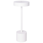 Table Lamp CANDY with USB cable and charger IP54 1x2W LED 230lm H.30xD.11,8cm White