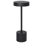 Table Lamp CANDY with USB cable and charger IP54 1x2W LED 230lm H.30xD.11,8cm Black