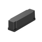 PIQUET Caja de cables para carril magnético L.100xAn.26xAl.29mm negro