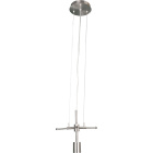 Frame for Pendant Light SUSP with steel wire 1xE27 H.Reg.xD.30cm Satin Nickel