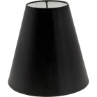 Lampshade CIPRIOTA round & conic fabric Chintz with fitting E27 H.20xD.20cm Black
