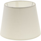 Lampshade CIPRIOTA round & conic fabric PVC802 with fitting E27 H.15xD.20cm Beije