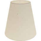 Lampshade CIPRIOTA round & conic fabric PVC8886 with fitting E27 H.35xD.34,5cm Natural (Raw)