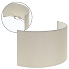 Lampshade CIPRIOTA round fabric PVC8886 with fitting E27 L.30xW.14xH.17cm Natural (Raw)