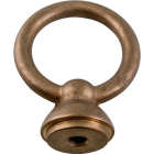 Hook  L.7,2xAlt.9,2cm without holes 10x1, in raw brass