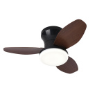 Ceiling fan TAURO MINI white/cherry 3 blades 48W LED 3000|4000|6000K H.18xD.70cm