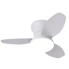 Ceiling fan TAURO white 3 blades 48W LED 3000|4000|6000K H.18xD.85cm