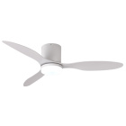 Ventoinha de tecto MISTRAL branco, 3 palas, 48W LED 3000|4000|6500K A.18xD.130cm