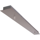Holder for Ceiling Lamp PORTO without wiring L.123xW.10xH.3cm Satin Nickel