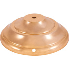 Base for table lamp H.5xD.17cm central and sided hole, in gold brass