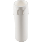 Cover w/antique lacquered drops for E14 1-piece candle lampholder, H.85mm, white thermoplastic resin