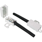 White plastic connecting box with rubber tube 2x1.5mm2 3,8x2x1,1cm