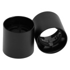 Black plain outer shell with reduced thickness for E27 3-pieces lampholder, in thermoplastic resin