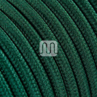 Flexible round fabric covered electrical cable H03VV-F 2x0,75 D.6.2mm petroleum TO76
