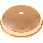 Small center cover Alt.2,8xD.11,2cm with 1 central hole, in golden brass