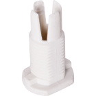 Cord grip for round cables without ring, white thermoplastic resin