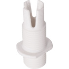 Cord grip for round cables with male threaded fixing (M10x1) WITHOUT RING, white thermoplastic resin