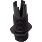 Cord grip for round cables with male threaded fixing (M10x1) WITHOUT RING, black thermoplastic resin