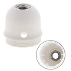 White dome for E27 3-pc lampholder w/metal nipple M10, stem lock. screwand side hole, thermopl. resi