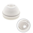 White dome for E27 3-pieces lampholder w/threaded entry (M10x1) and retainer, in thermoplastic resin