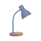 Table Lamp ARGOS 1xE27 H.42xD.15cm Blue/Wood