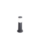 Pillar AMELIA 1xE27 8,5W CCT (3colors) switch IP55 H.40xD.10cm black resin