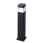 Pillar ELISA 1xGX53 10W CCT (3colors) switch IP55 L.12,6xW.12,6xH.80cm black resin