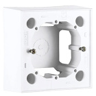 Surface mounting box CALHA10 for LOGUS90/QUADRO45 series IP44 IK07 in white