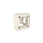 Surface mounting box CALHA10 for LOGUS90/QUADRA45 series IP44 IK07 in ivory