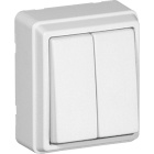Two Circuits Switch 3700 10AX 250Vac in white