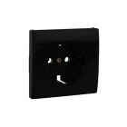 Cover plate APOLO5000 for earth socket (schuko type) in black