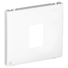 Cover plate APOLO5000 for single RJ45 computer sockets in white
