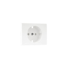 Safety Cover Plate SIRIUS70 for Earth Socket (Schuko Type) in white