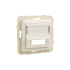 Cover plate LOGUS90 for coupler for SC APC duplex fibre optic connector in white