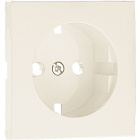 Cover plate LOGUS90 for earth socket (schuko type) in ivory