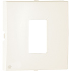 Cover plate LOGUS90 for single RJ45 computer sockets in ivory