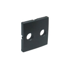 Cover plate LOGUS90 for R-TV sockets in grey