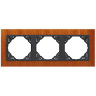 Triple Frame LOGUS90 in mahogany/grey
