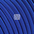 Flexible round fabric covered electrical cable H03VV-F 2x0,75 D.6.2mm blue TO60