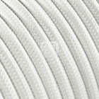 Flexible round fabric covered electrical cable H03VV-F 3x0,75 D.6.4mm white TO53