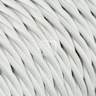 Cable eléctrico H05V2-K cubierto con tela torcida FRRTX 3x0,75 D.6.4mm blanco TR3