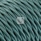 Twisted fabric covered electrical cable H05V2-K FRRTX 3x0,75 D.7.0mm sage TR420