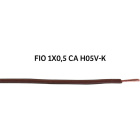 Round wire H05V-K 1x0,5mm2 brown